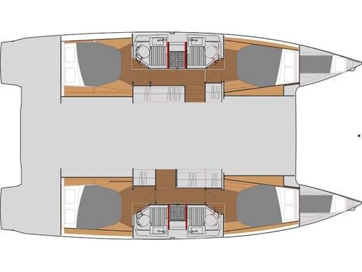Catamaran  Astréa 42 Plan du bateau