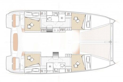 Catamaran EXCESS 11 Plan du bateau