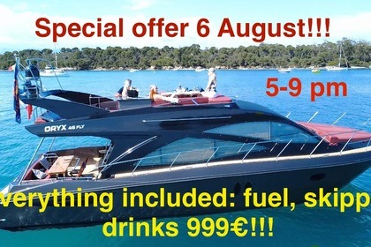 Charter Motorboat Gulf Craft Oryx 46 Fly Cannes