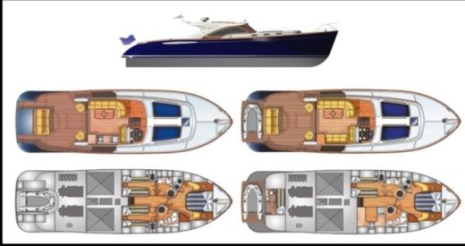 Motor Yacht Franchini EMOZIONE 55 Boat design plan