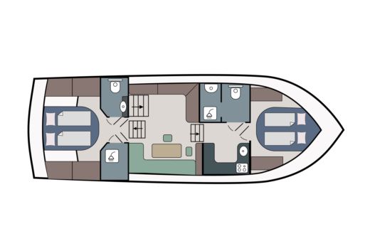 Motor Yacht Visscher Yachting Concordia 108 AC Boot Grundriss