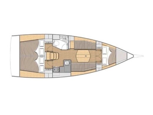 Sailboat Beneteau Oceanis 34.1 boat plan