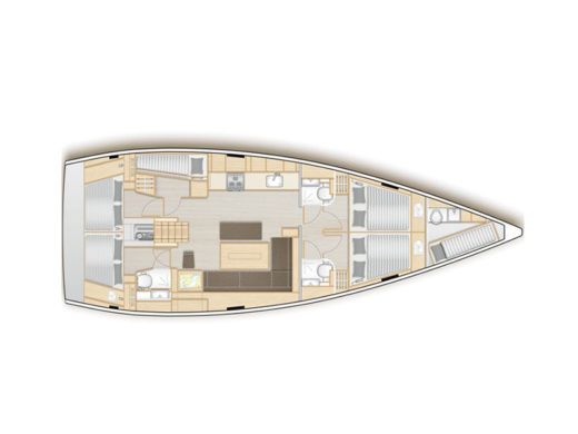Sailboat HANSE 508 boat plan