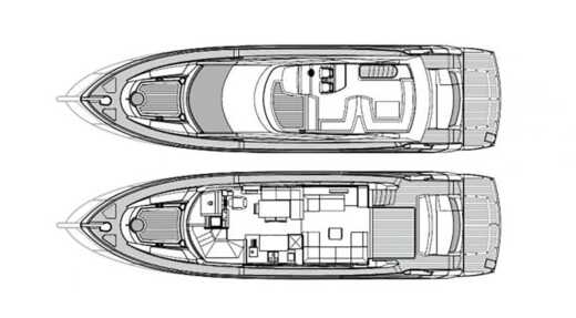 Motor Yacht Sunseeker 63 Manhattan Planta da embarcação