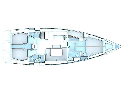 Sailboat BAVARIA 51 CRUISER Boat layout