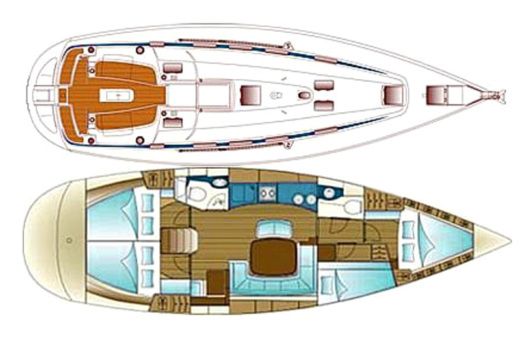 Sailboat Bavaria Bavaria 44 boat plan