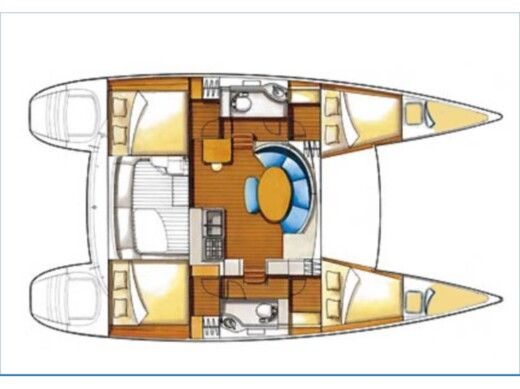 Catamaran Lagoon Lagoon 380 boat plan