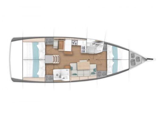 Sailboat  Sun Odyssey 440 Boat design plan