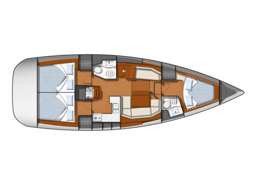 Sailboat Jeanneau SunOdyssey 42DS Boat design plan