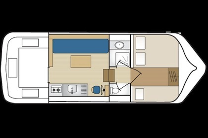 Location Péniche Custom Triton 860 Fly (Homps) Carnon
