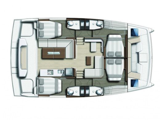 Catamaran  Bali Catspace Plan du bateau