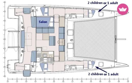 Catamaran  TS 42 Plano del barco