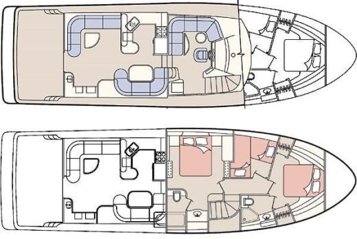 Motorboat Bayliner Conquest  39 Plan du bateau