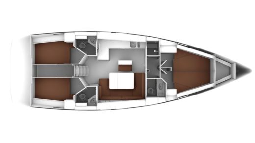 Sailboat  Bavaria Cruiser 46 boat plan