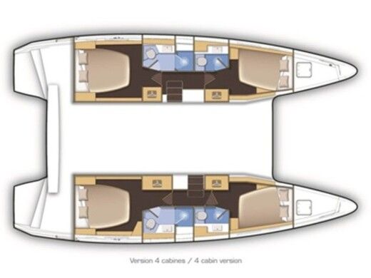 Catamaran LAGOON 42 Boat design plan