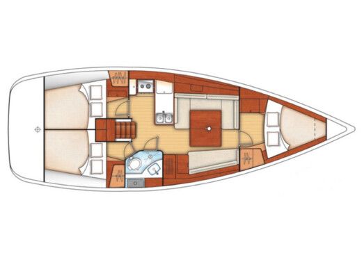 Sailboat BENETEAU OCEANIS 37 Boat design plan