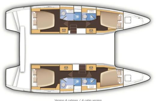 Catamaran Lagoon Lagoon 42 boat plan