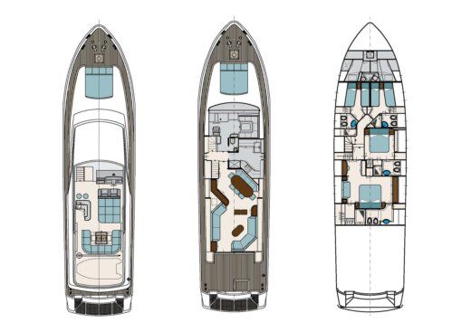 Motor Yacht San Lorenzo 82 Plan du bateau