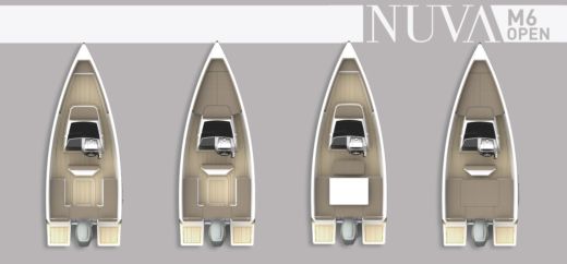 Motorboat NUVA YACHTS M6 OPEN Planimetria della barca