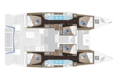 Charter Catamaran Lagoon Lagoon 51 Cugnana Verde