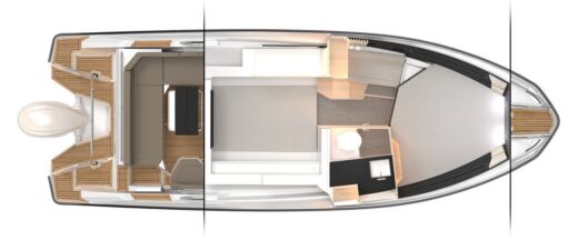 Motorboat FINNMASTER T9 Boat layout