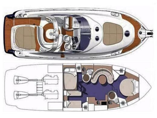 Motorboat Cranchi 50 ht Boat layout