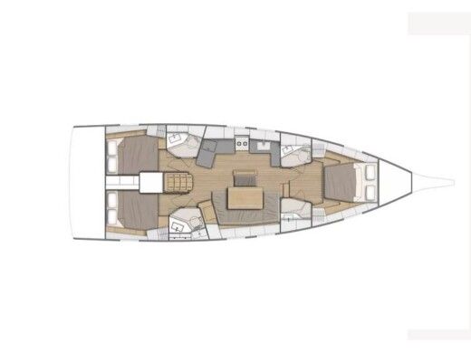 Sailboat  Oceanis 46.1 Boat design plan
