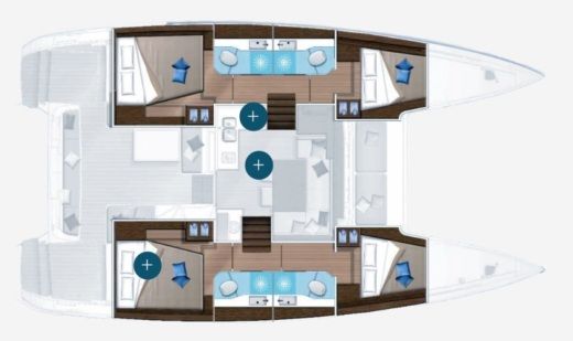 Catamaran Lagoon Lagoon 40 Plano del barco