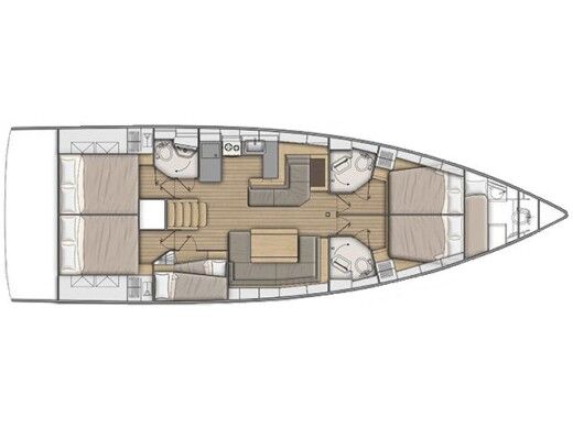 Sailboat  Oceanis 51.1 boat plan