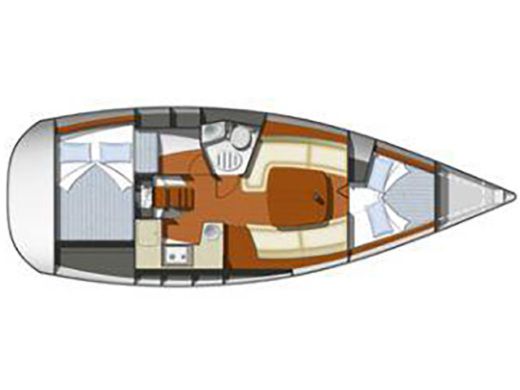 Sailboat  Sun Odyssey 32i Plan du bateau