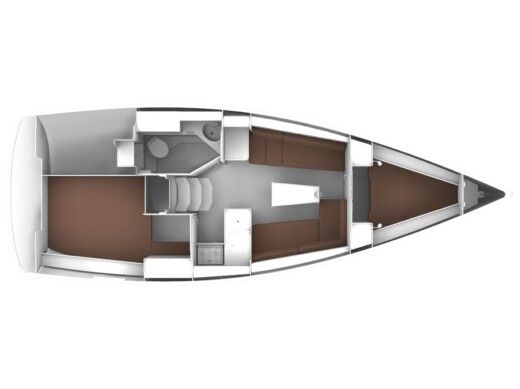 Sailboat BAVARIA Cruiser 32 boat plan