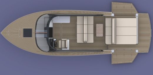 Motorboat Boat Lab Pelagossa 33 Boat layout