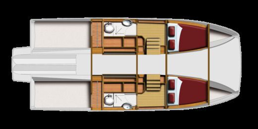 Motorboat Aquila Yacht Aquila 36 Y boat plan