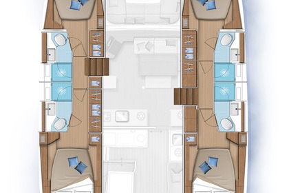 Location Catamaran Lagoon-Bénéteau Lagoon 46 - 4 + 2 cab. Skradin