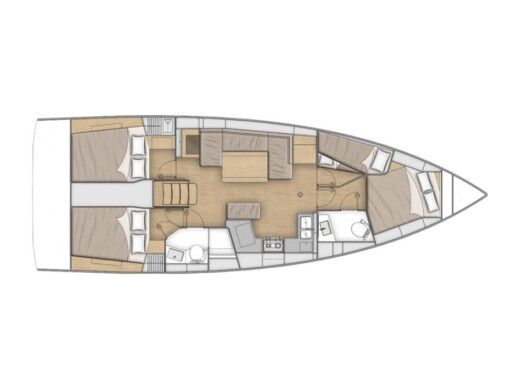 Sailboat  Oceanis 40.1 - Beneteau - First Line Plan du bateau