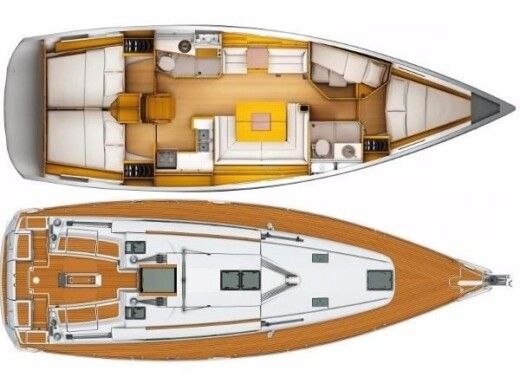 Sailboat Jeanneau Sun Odyssey 439 Boat design plan