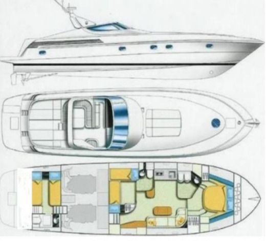 Motorboat CANTIERI DI SARNICO MAXIM 55 Boat layout