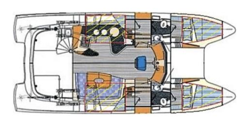 Catamaran Fontaine Pajot Maryland boat plan