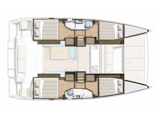Catamaran  Bali Catsmart Plan du bateau