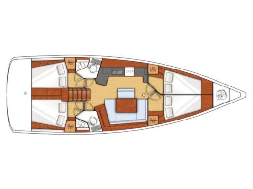 Sailboat BENETEAU OCEANIS 45 Plan du bateau