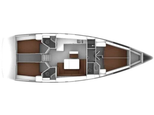 Sailboat  Bavaria Cruiser 46 Boot Grundriss