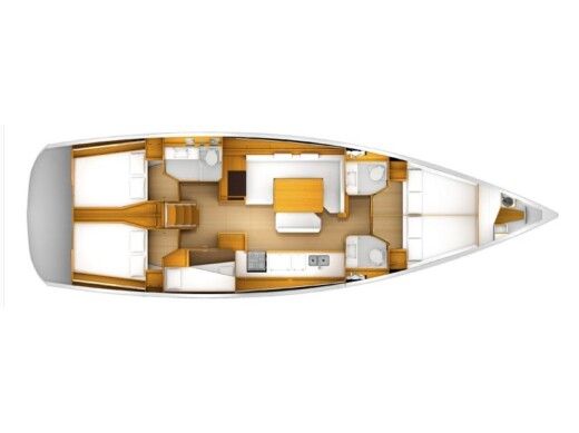 Sailboat JEANNEAU SUN ODYSSEY 519 Plano del barco
