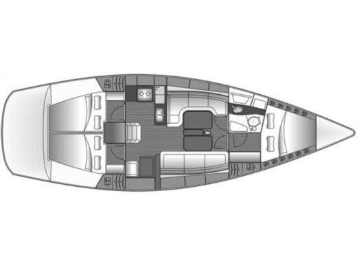 Sailboat BAVARIA BAVARIA 38 Boat layout