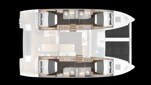 Catamaran Lagoon Lagoon 43 boat plan