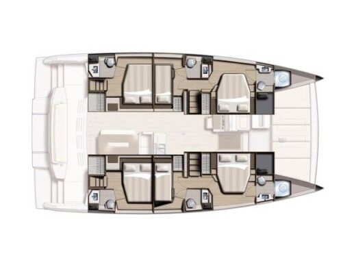 Catamaran Bali - Catana Bali 4.8 Boat design plan