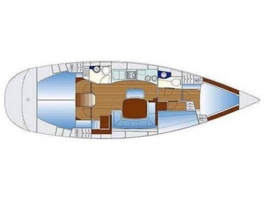 Sailboat BAVARIA 44 Boat design plan