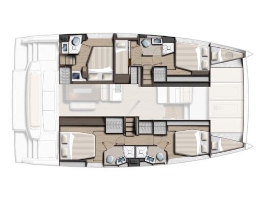 Catamaran Bali - Catana 46 Boat design plan