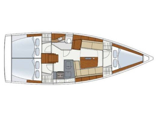 Sailboat HANSE HANSE 345 Boat layout