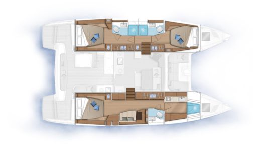Catamaran Lagoon Lagoon 46 Plan du bateau