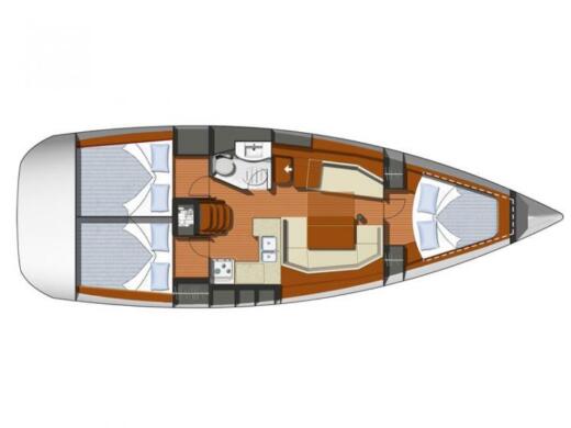 Sailboat Jeanneau Sun Odyssey 39i boat plan